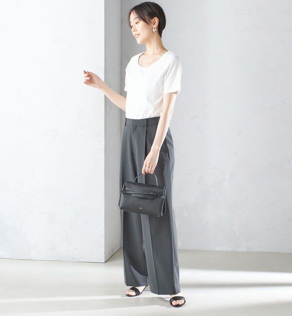 SHIPS for women「〈手洗い可能〉綿 SORONA クルーネック TEE◇」|Tシャツ・カットソー|