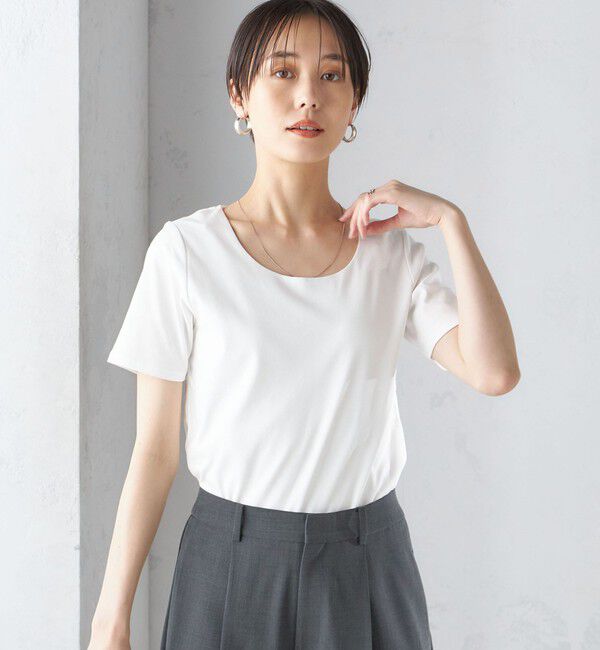 SHIPS for women「〈手洗い可能〉綿 SORONA クルーネック TEE◇」|Tシャツ・カットソー|