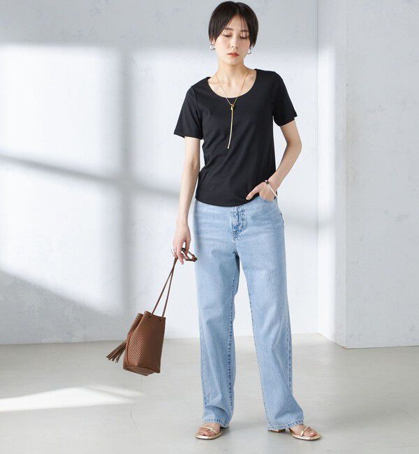 SHIPS for women「〈手洗い可能〉綿 SORONA クルーネック TEE◇」|Tシャツ・カットソー|