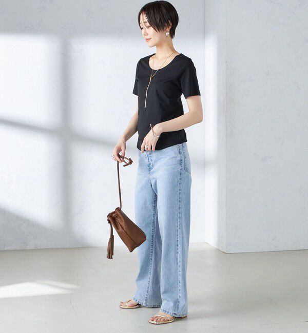 SHIPS for women「〈手洗い可能〉綿 SORONA クルーネック TEE◇」|Tシャツ・カットソー|