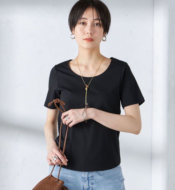 SHIPS for women「〈手洗い可能〉綿 SORONA クルーネック TEE◇」|Tシャツ・カットソー|