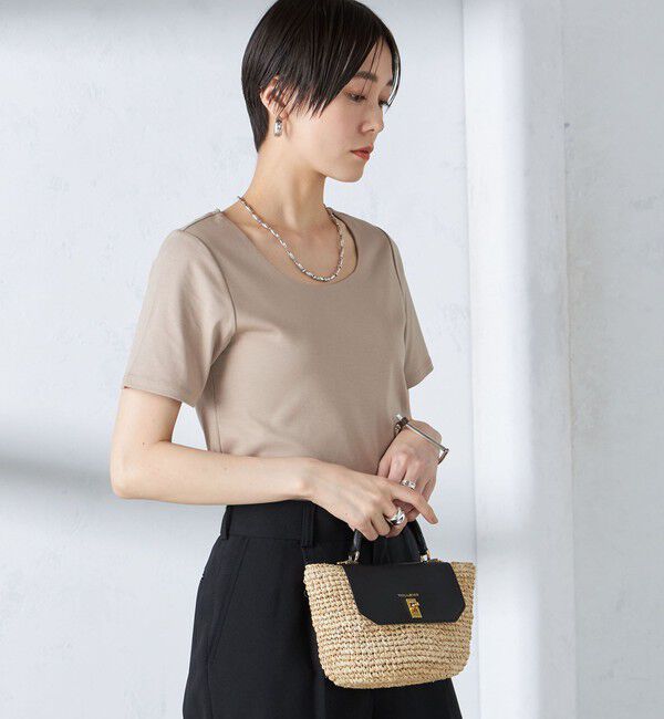 SHIPS for women「〈手洗い可能〉綿 SORONA クルーネック TEE◇」|Tシャツ・カットソー|