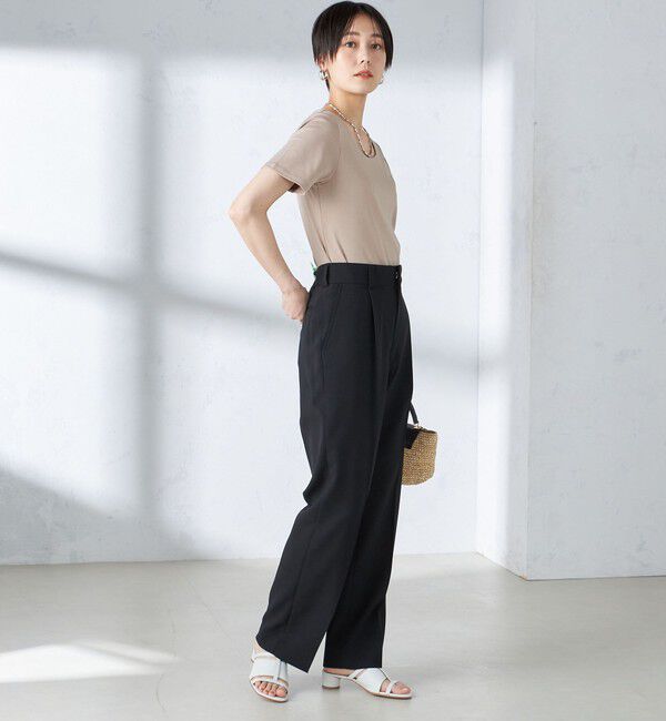 SHIPS for women「〈手洗い可能〉綿 SORONA クルーネック TEE◇」|Tシャツ・カットソー|