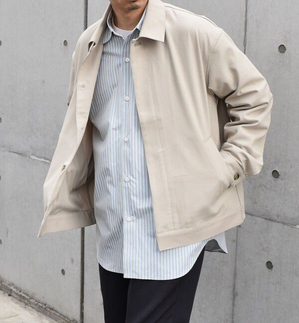 SHIPS any「SHIPS any: 〈手洗い可能〉 ショート ブルゾン 24FW◇」|ブルゾン・スタジャン|カーキ