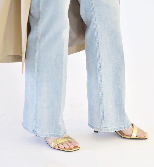 quaranciel「quaranciel:〈洗濯機可能〉セミフレア デニム パンツ」|デニム|