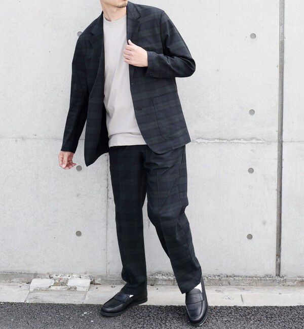 SHIPS any「SHIPS any: 〈接触冷感等〉ハイブリッドリネン 2タック パンツ (セットアップ対応)」|チノ|