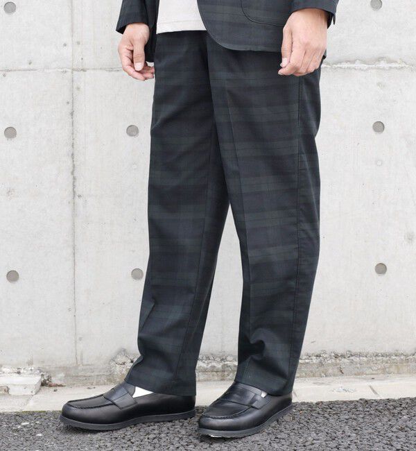 SHIPS any「SHIPS any: 〈接触冷感等〉ハイブリッドリネン 2タック パンツ (セットアップ対応)」|チノ|