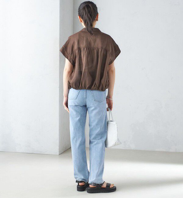 SHIPS for women「〈手洗い可能〉リネン ラペル デザイン 羽織 シャツ ◇」|シャツ・ブラウス|