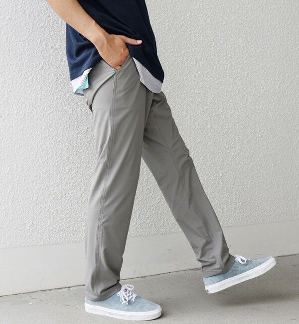 SHIPS any「SHIPS any:〈洗濯機可能/撥水〉4WAYストレッチ スリム テーパード テック チノ パンツ◇」|チノ|ライトグレー