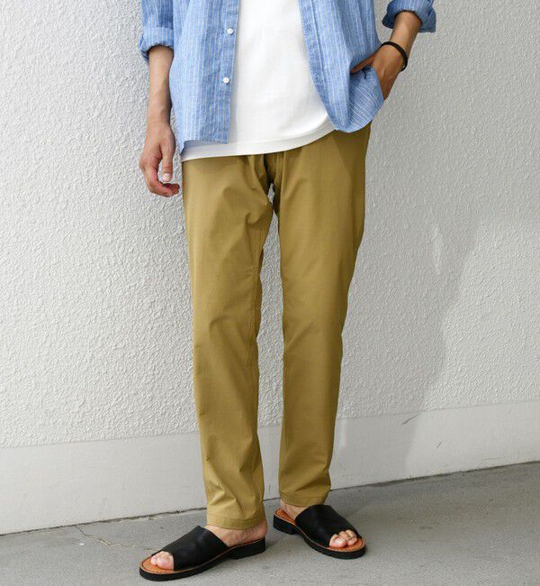 SHIPS any「SHIPS any:〈洗濯機可能/撥水〉4WAYストレッチ スリム テーパード テック チノ パンツ◇」|チノ|