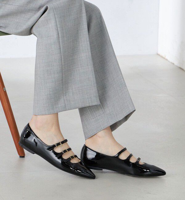 SHIPS for women「STATUS:POINTED MARY JANE」|パンプス|ブラック