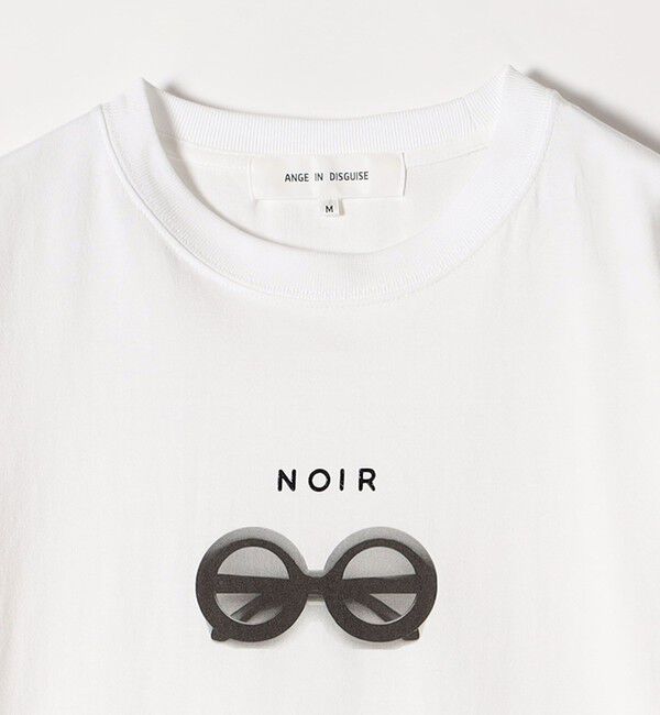 quaranciel「ANGE IN DISGUISE:〈手洗い可能〉コットン フォト & ロゴ TEE」|Tシャツ・カットソー|