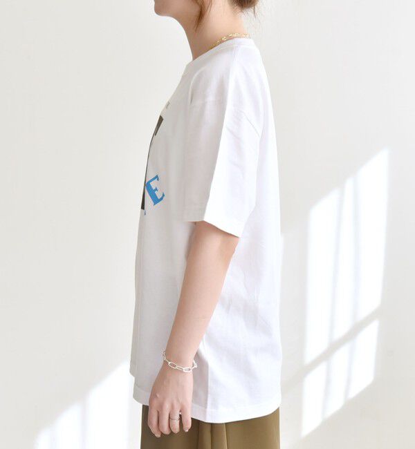 quaranciel「ANGE IN DISGUISE:〈手洗い可能〉コットン フォト & ロゴ TEE」|Tシャツ・カットソー|