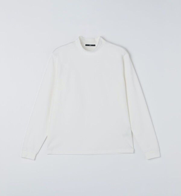 SHIPS「SHIPS: FELCERA(R) モック ネック ロングスリーブ Tシャツ」|Tシャツ・カットソー|ホワイト