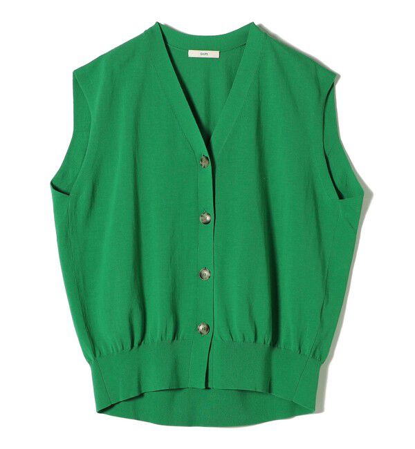 SHIPS for women「〈接触冷感 / 手洗い可能〉アイスコットン フレンチ スリーブ ジレ カーディガン」|ベスト・ジレ|