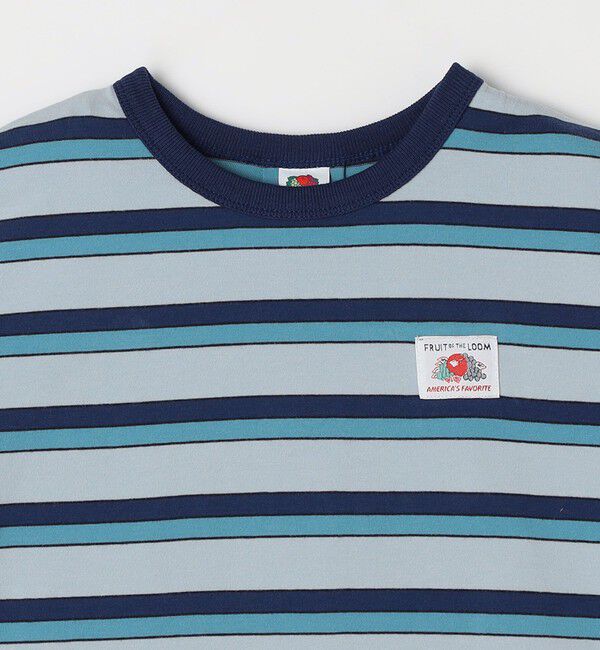 SHIPS any「FRUIT OF THE LOOM: 刺繍 ロゴ カラー ボーダー ワンピース<KIDS>」|ワンピース|