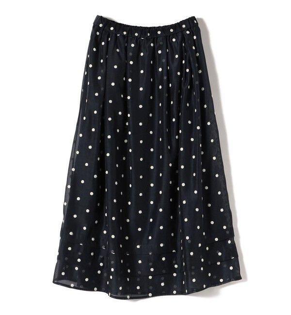 SHIPS for women「〈手洗い可能〉ドット 刺繍 ギャザー スカート」|スカート|