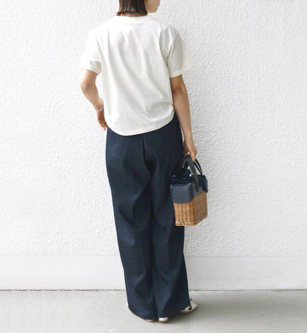 SHIPS for women「【WEB限定】モチーフ 刺繍 プリント TEE」|Tシャツ・カットソー|