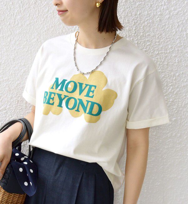 SHIPS for women「【WEB限定】モチーフ 刺繍 プリント TEE」|Tシャツ・カットソー|