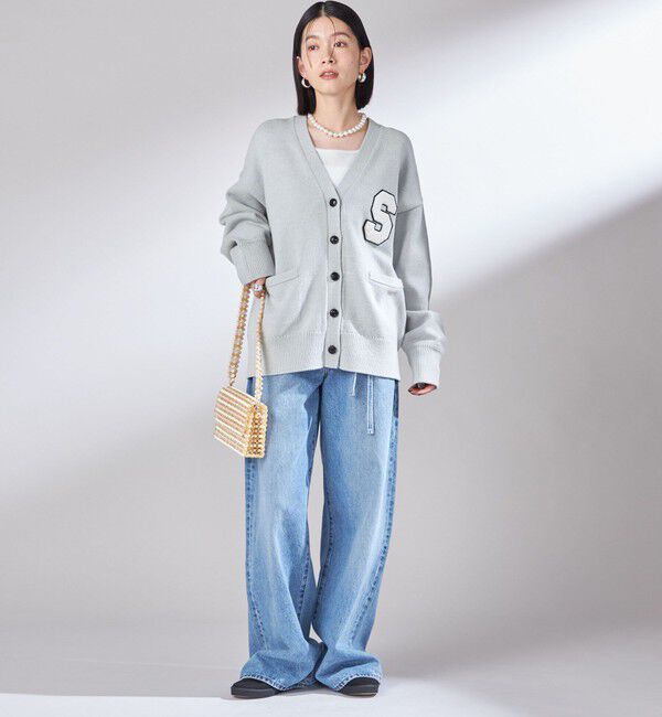 SHIPS for women「〈手洗い可能〉サガラ ワッペン レタード カーディガン」|カーディガン|