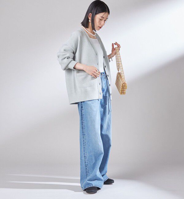 SHIPS for women「〈手洗い可能〉サガラ ワッペン レタード カーディガン」|カーディガン|