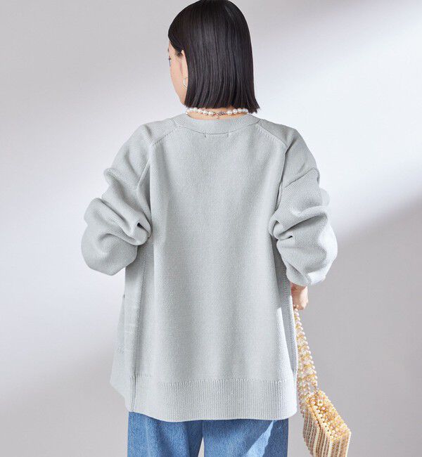 SHIPS for women「〈手洗い可能〉サガラ ワッペン レタード カーディガン」|カーディガン|