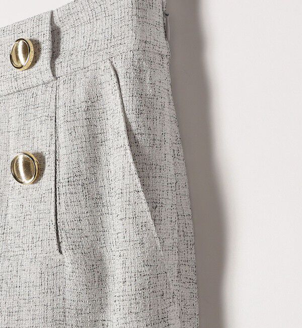 SHIPS any「SHIPS any:〈洗濯機可能〉ツイード ライク マリン パンツ［NAVY BLUE］」|スラックス|