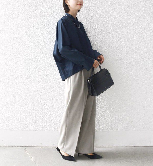 SHIPS for women「〈手洗い可能〉ピンタック ドルマン 長袖 シャツ」|シャツ・ブラウス|