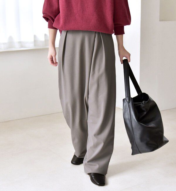 quaranciel「quaranciel:〈洗濯機可能〉ウォーム タック バレル イージー パンツ」|その他|
