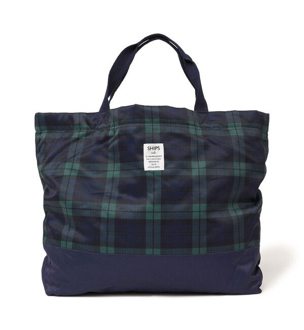 SHIPS Colors 「SHIPS Colors:〈洗濯機可能〉チェック キルティング レッスン バッグ◇」|トートバッグ|