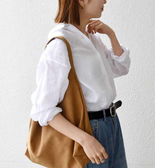 SHIPS any「SHIPS any:〈洗濯機可能〉リネン 刺繍 レギュラー ルーズ シャツ」|シャツ・ブラウス|