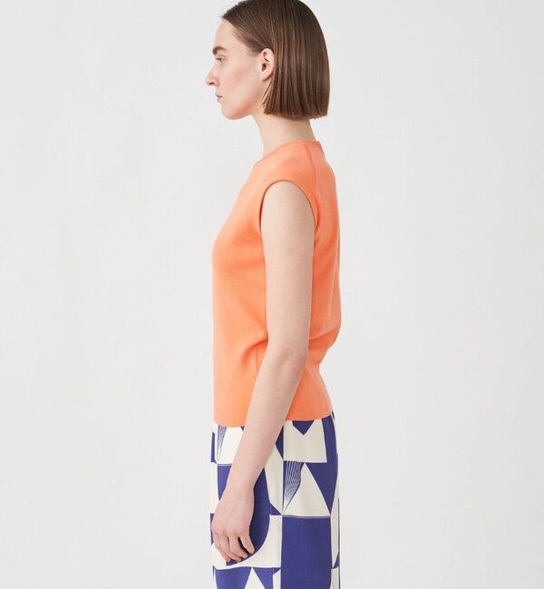 Ballsey「ハイゲージコットン ノースリーブプルオーバー」|ニット・セーター|