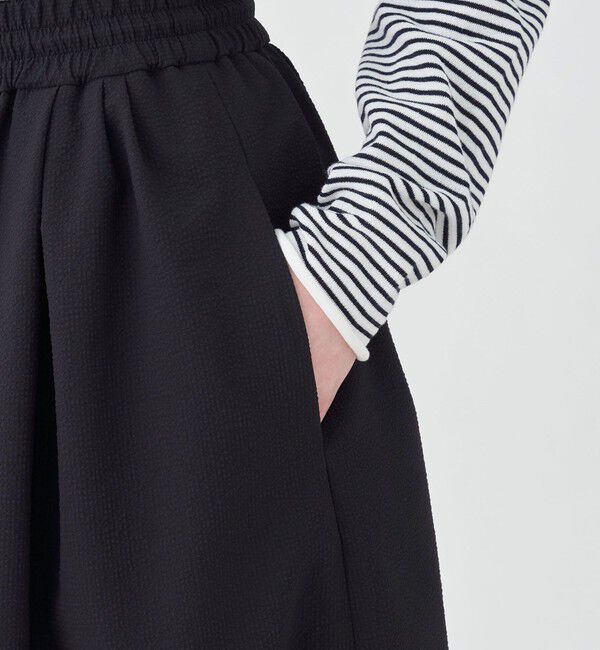 MACPHEE「シアーサッカーギャザーロングスカート」|スカート|