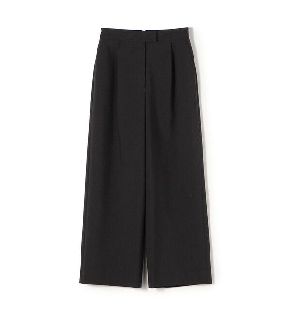 Ballsey「リネンレーヨンストレッチ タックストレートパンツ」|その他|17 チャコールグレー