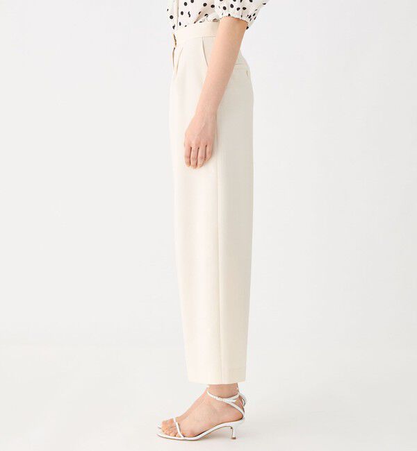 Ballsey「リネンレーヨンストレッチ タックストレートパンツ」|その他|