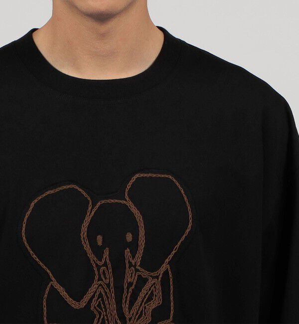 CABaN「CABaN ドライスビンコットン ELEPHANTエンブロイダリー Tシャツ」|Tシャツ・カットソー|