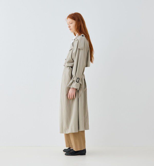 GALERIE VIE「ピーチクロス オーバートレンチコート」|トレンチコート|