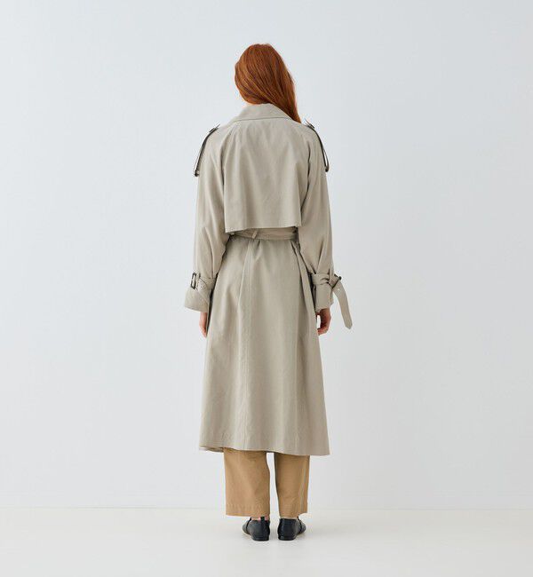 GALERIE VIE「ピーチクロス オーバートレンチコート」|トレンチコート|