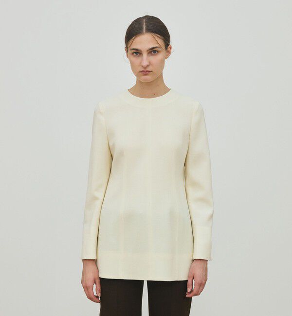 DES PRES「ウールジョーゼット プルオーバーブラウス」|シャツ・ブラウス|