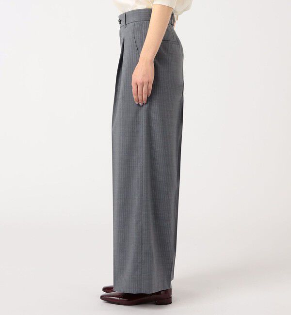 MACPHEE「ストレッチトロピカル ハイウエストパンツ」|スラックス|