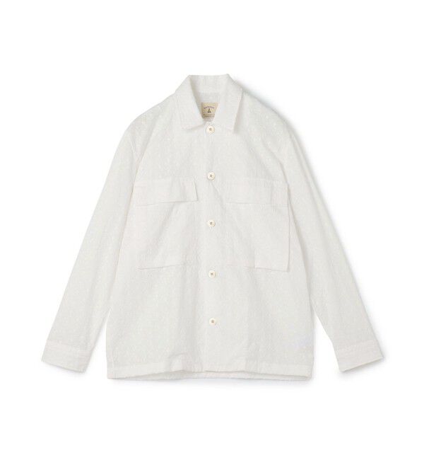 TOMORROWLAND MENS「【別注】GUY ROVER エンブロイダリー オーバーシャツ」|ブルゾン・スタジャン|11 ホワイト