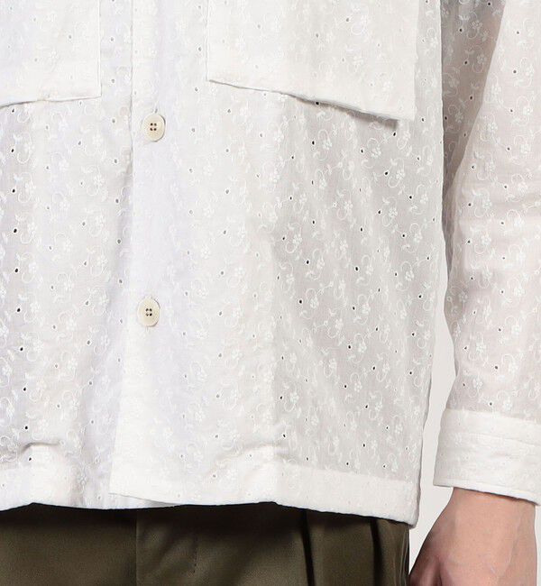 TOMORROWLAND MENS「【別注】GUY ROVER エンブロイダリー オーバーシャツ」|ブルゾン・スタジャン|