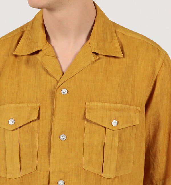 TOMORROWLAND MENS「リネン ダブルポケットハーフスリーブシャツ」|シャツ・ブラウス|