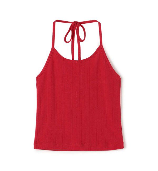 DES PRES「アイレットジャージー ホルターネック キャミソール」|キャミソール|35 レッド