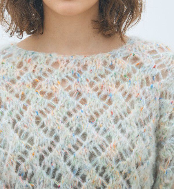 MACPHEE「カラーハンドハーフスリーブプルオーバー」|ニット・セーター|