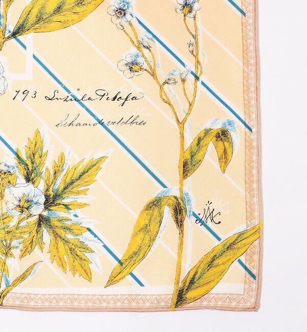 TOMORROWLAND GOODS「manipuri FLOWER STRIPE スカーフ」|バンダナ・スカーフ|