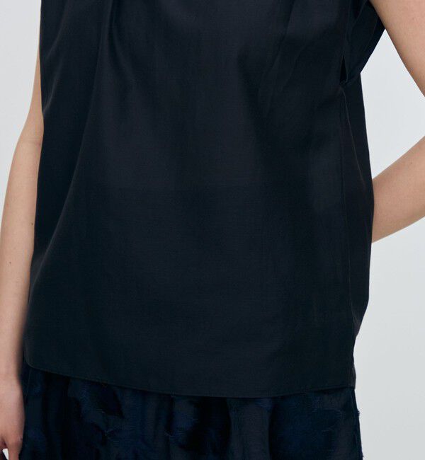 TOMORROWLAND collection「コットンシルクローン フレンチスリーブブラウス」|シャツ・ブラウス|