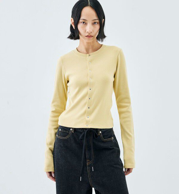Edition「コットンモダールフライス カーディガン」|カーディガン|