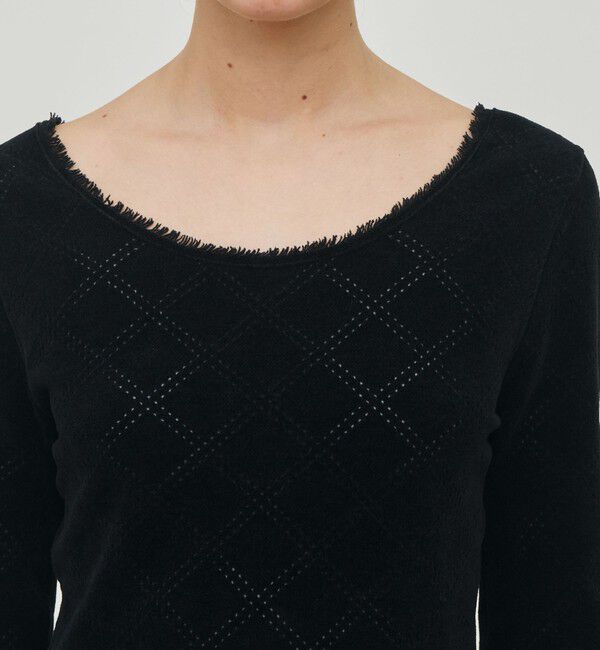 DES PRES「コットンシェニールヤーン ラウンドネックプルオーバー」|ニット・セーター|