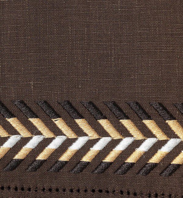 GALERIE VIE「リブコンビフレンチリネン クルーネックブラウス」|シャツ・ブラウス|